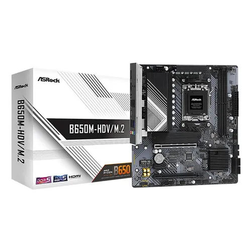 Placa-mãe Asrock B650m-HDV/m.2 Amd Am5 Ddr5 preta