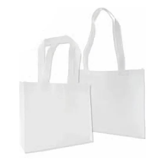 Bolsas Blancas Non Woven Ecológicas Sublimables 29x25cm