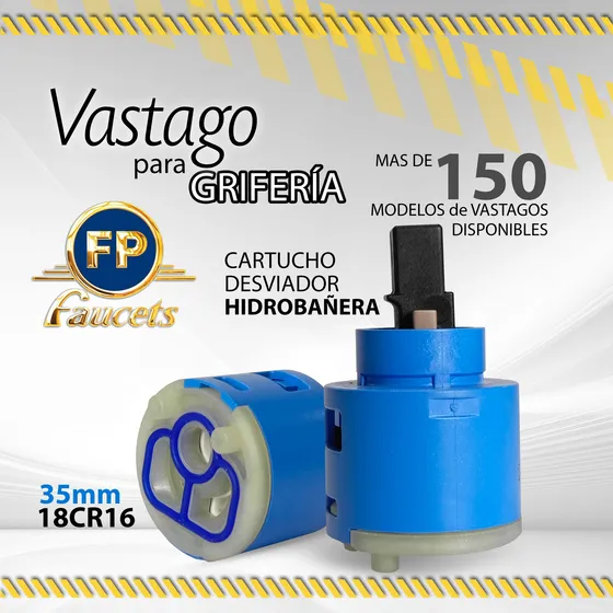 Vastago Fp Cartucho Ceramico Monomando 18cr16 35mm / 07110