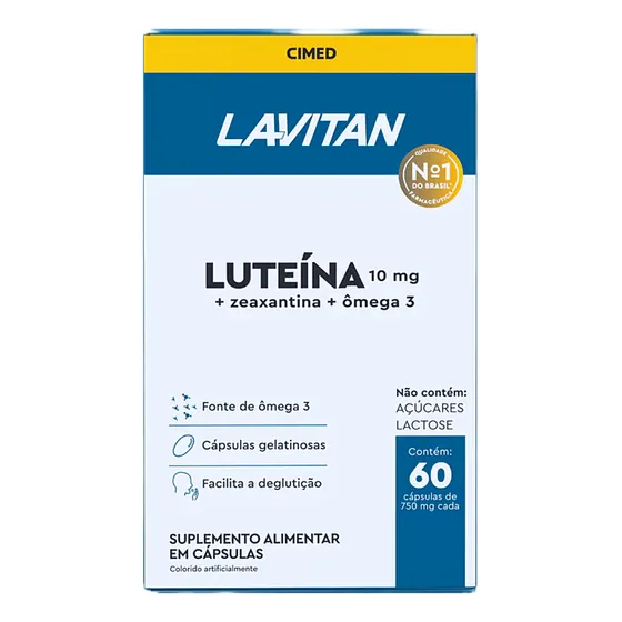 Lavitan Luteína Com 60 Cápsulas
