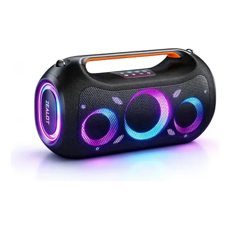 500w Caixa Som Potente Novo Zealot Ze51 Bluetooth Hifi Ipx7 Preto 127/220v