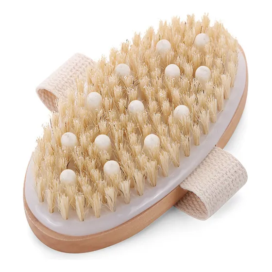 Escova Corporal Escova Linfática Seca E Úmida Para Banho Lin