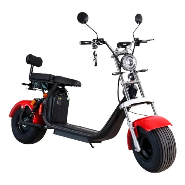 Moto Electrica Scooter Mamut Citycoco Chopper Motor 2000w Rojo