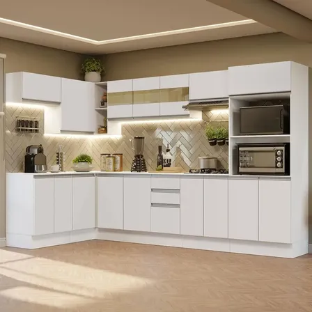 Armário Cozinha Completa 100% Mdf 447cm Smart Madesa 02