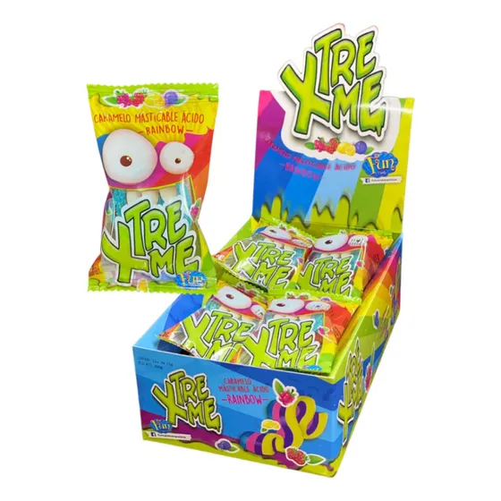 Gomitas Acidas Xtreme Rainbow Caja X 12 Unidades Golosinas
