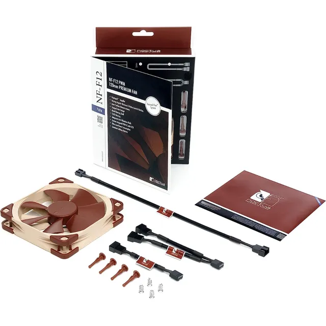Ventilador Noctua Nf-f12 Pwm Alto Rendimiento 120mm Extremo