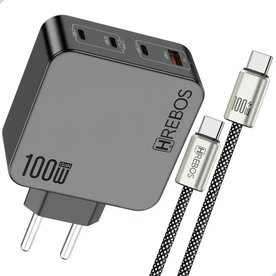 Carregador Notebook Celular Tablet Multiplo Pd Chip Gan 100w