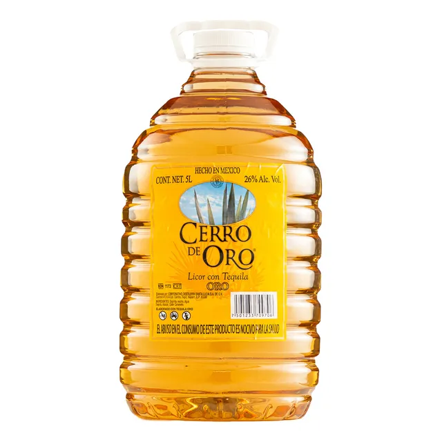 Licor Con Tequila Cerro De Oro 5000 Ml
