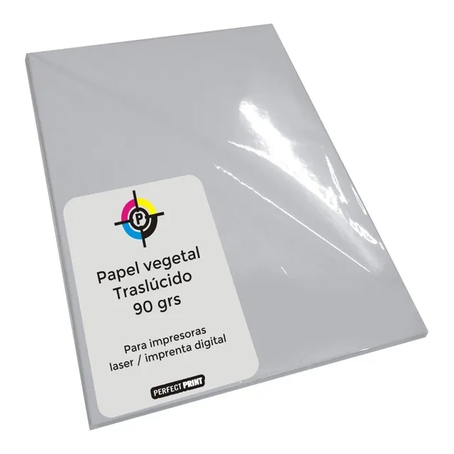 Papel Vegetal A4 Traslucido 100 Hojas 90 Grs 21 X 29.7 Cm