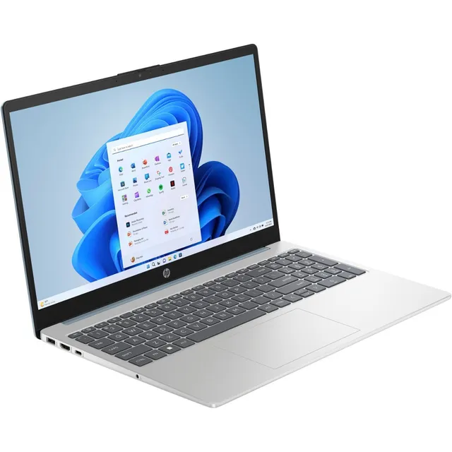 Notebook Hp 15.6 Full Hd Amd Ryzen 5 7520u 16gb Memoria Lpddr5 5500 Mhz 256gb Ssd M2 Natural Silver Graficos Radeon 610m