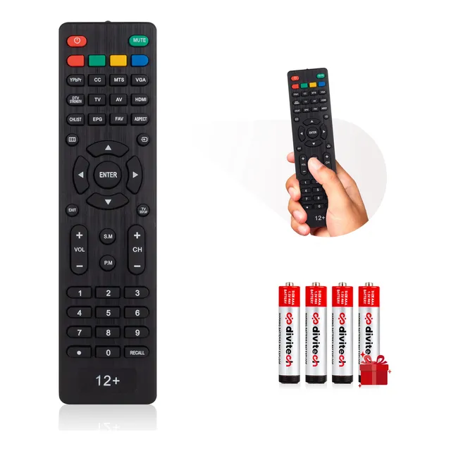 Control Remoto 10 En 1 Compatible Con Pantallas Speler Polaroid Atvio Rca Vios Tkl Viore Spled22f Incluye 4 Pilas Divitech® Aaa