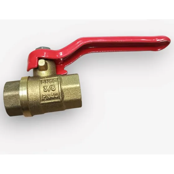 Llave De Paso Bronce 3/8 Pulgada Hembra-hembra Aqua Plus