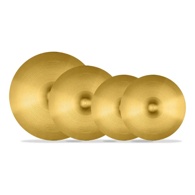 Set De Platillos Crash De Aleación Hihats Para Batería 4pzs