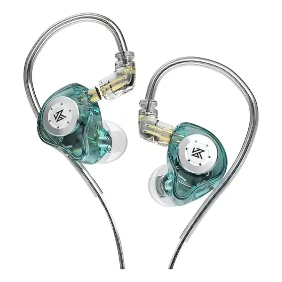 Auriculares Kz Edx Pro Stage Return sin micrófono, color cian | MercadoLibre