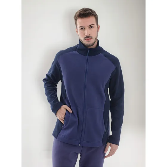 Campera Bicolor De Hombre Con Bolsillos Y Cierre- Cameron