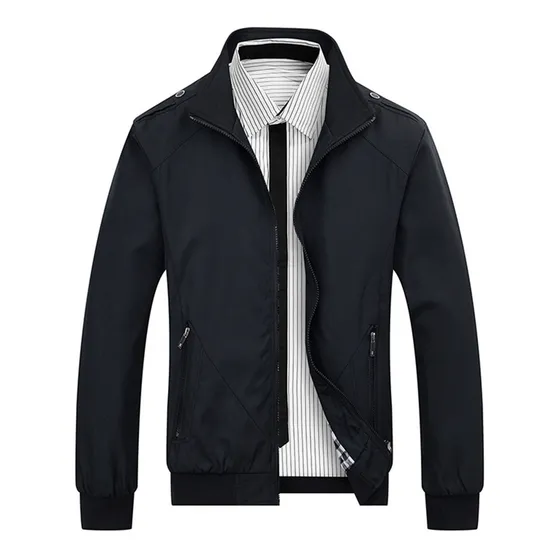 Chamarra Casual Con Cremallera Completa Para Hombre