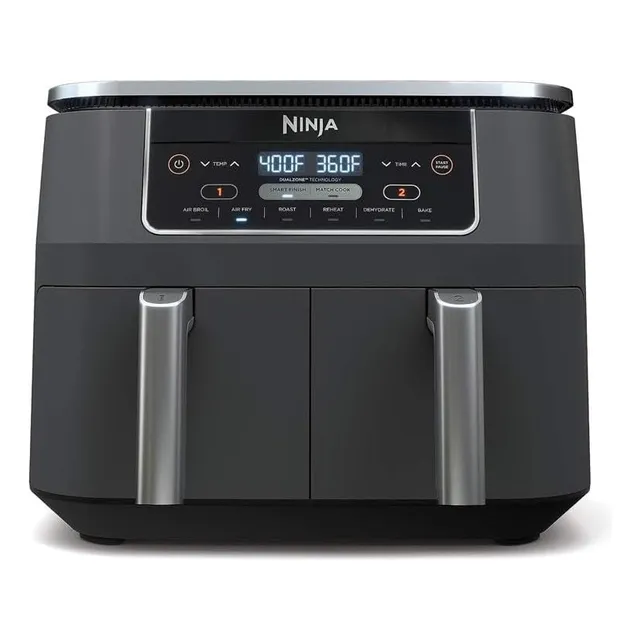 Freidora De Aire Ninja 8q Airfryer 6 En 1, 2 Cestas 8lts 201