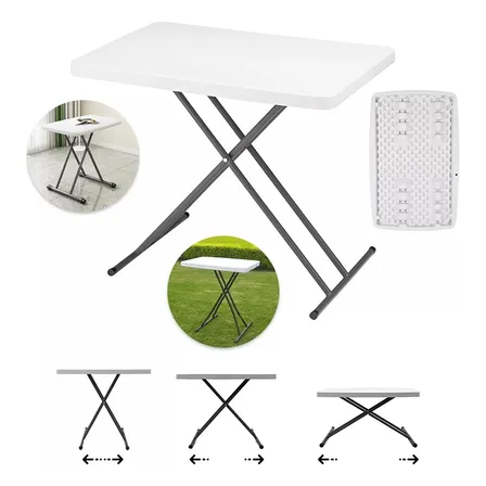Raganet Mesa De Servicio Chica Plegable 8 Elevaciones Blanco Raganet Mesa De Servicio Chica Plegable 8 Elevaciones Blanco