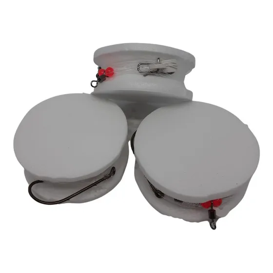 Linea De Mar Armada Con 1 Anzuelo Y Baitclip Alfajor X3u.