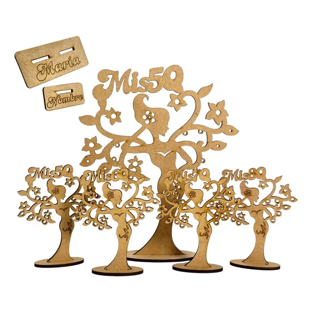 30 Souvenir + 10 Centros Árbol Vida Mujer 50 60 70 80 Años