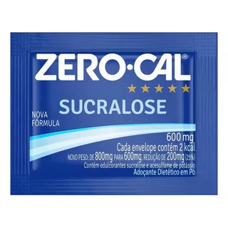 Adoçante Zero Cal Sucralose Caixa C/ 1000 SachĂȘs Adoçante Zero Cal Sucralose Caixa C/ 1000 SachĂȘs