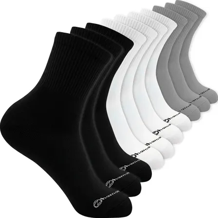 Kit 10 Pares Meias Zhamaro Premium Cano Médio Alto Atoalhada