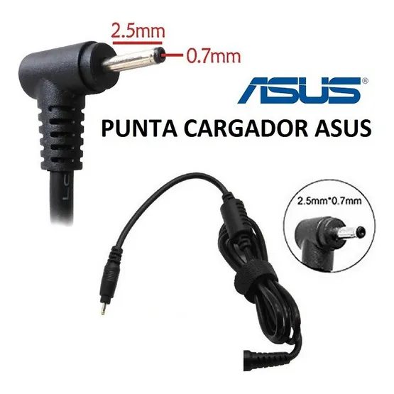 Cable Plug Cargador Laptop Mini Utech, Hp, Compaq 2.5x0.7 Mm