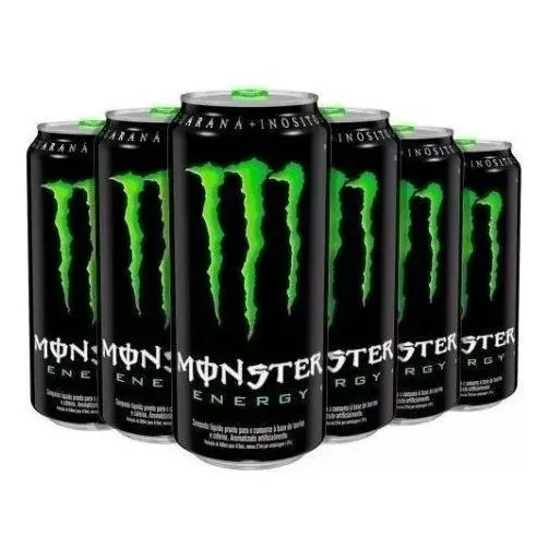 Kit com 6 latas de Energético Clássico De 473ml Monster