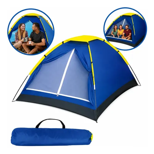 Camping Tent Coleman Skydome 4 Person W/ Weathertec System