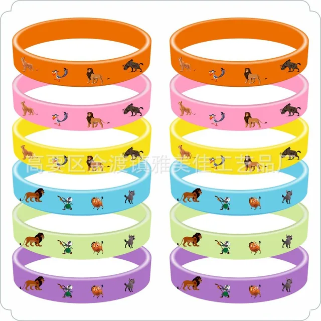 Brazalete De Silicona Con Diseño De Dibujos Animados