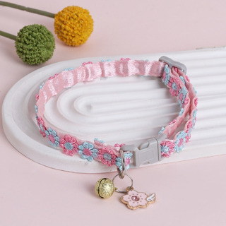 Collar De Encaje Colorido Con Flores Para Gatos, Accesorios Collar De Encaje Colorido Con Flores Para Gatos, Accesorios