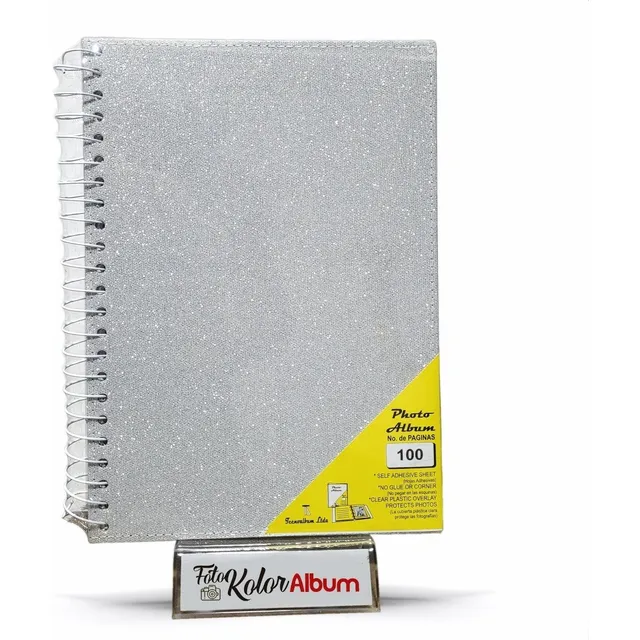 Álbum Fotográfico Escarchado Familiar Argollado 100 Paginas