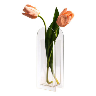 Jarrón Transparente De Acrílico De Estilo Simple Para Decora Jarrón Transparente De Acrílico De Estilo Simple Para Decora