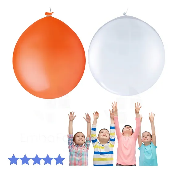 Balão Bexigão Big 350 Super Gigante Tam 35 Grande Festa Core Cor Preto