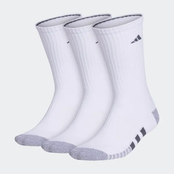 Medias Blancas Deportivas - adidas - Crew - Hombre - 3 Pares