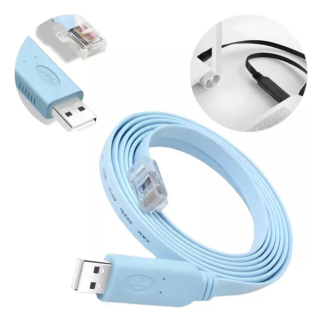 Cable Rj45 Macho A Usb Hembra Consola Cisco Ethernet Cat E5