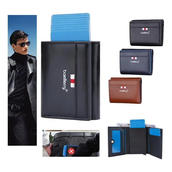 Billetera Tarjetero Antirrobo Automatica Rfid - Card Holder