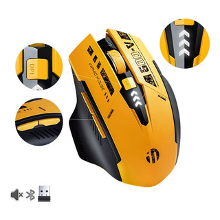 Mouse Inalámbrico Bluetooth Recargable Ergonomía 2.4g 3modos Mouse Inalámbrico Bluetooth Recargable Ergonomía 2.4g 3modos