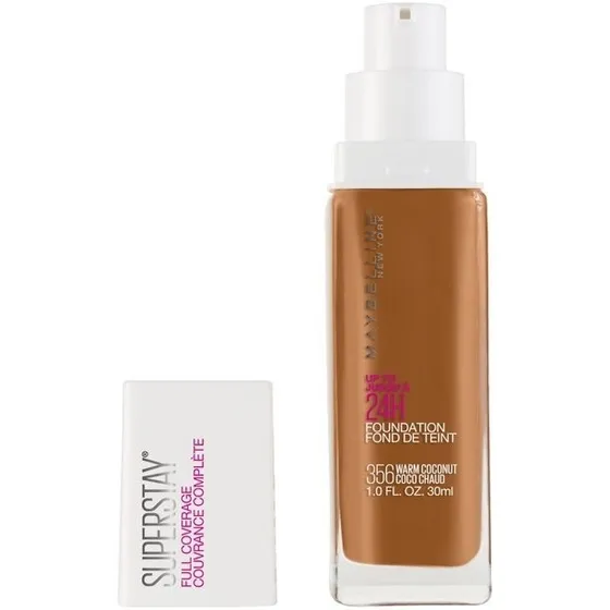Base Superstay Maybelline Cobertura Total Tonos Oscuros