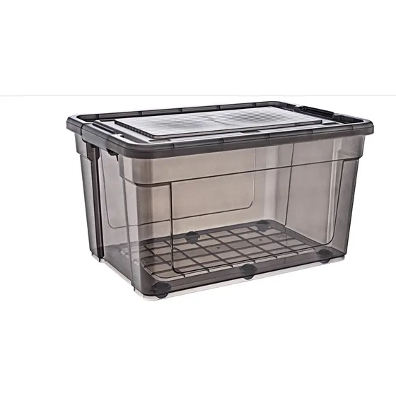 Caja Contenedor Con Ruedas 90 Litros