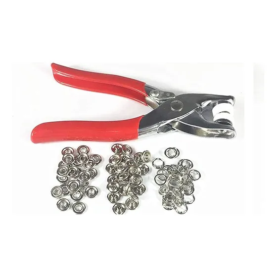 Pinza Alicate Para Colocar Broches De Metal 9,5 Mm.