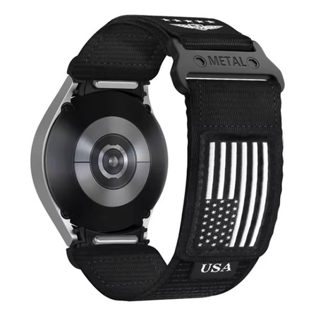 Pulseira Click Usa Ltimports Preto Para Galaxy Watch 7/6/5/4 Pulseira Click Usa Ltimports Preto Para Galaxy Watch 7/6/5/4