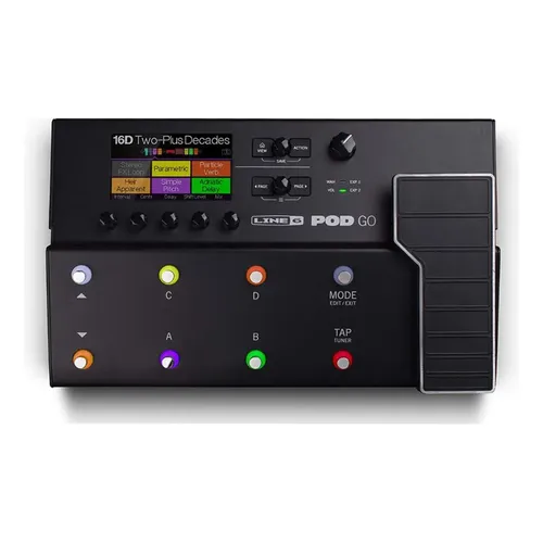 ベース LINE6 POD GO Pedaleira Multiefeitos Line 6 POD Go para Guitarra Baixo Preto