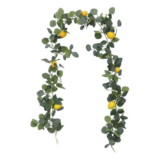 Manmaohe Guirnalda Artificial Limon 6.4 Pie Fruta Primavera