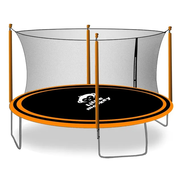 Trampolin Brincolin 4.2m Reforzado Rudo Tumbling Red 14 Pies Color Negro Color de la lona de salto Negro Color del cobertor de resortes Azul