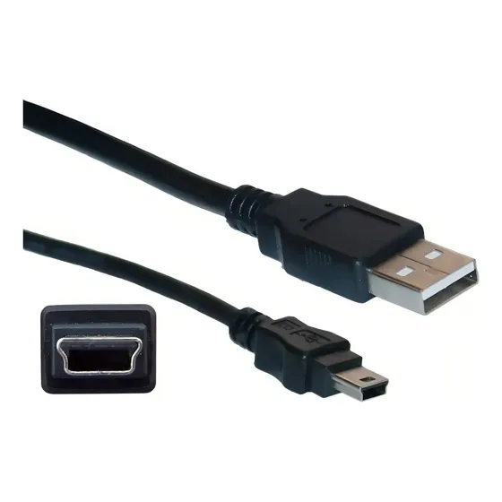 Cable USB Negro Electroland 1.5m para PS3 Mini USB V3 Control GoPro HDD