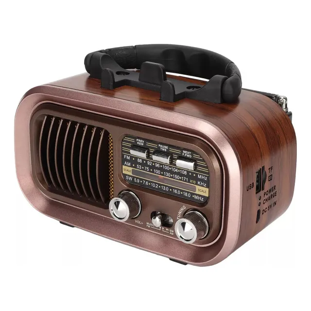 Radio Am/fm Retro Potente Multibandas Bluetooth 5v