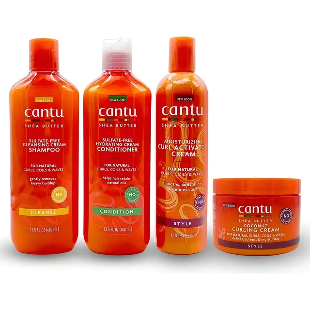Cantu 4pack Shampoo, Acondicionador, Activador Y Crema