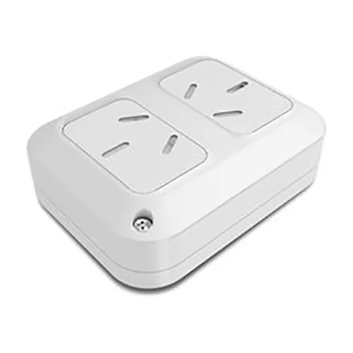 Llave De Luz Modulo Armado Toma Doble Exterior De Aplicar