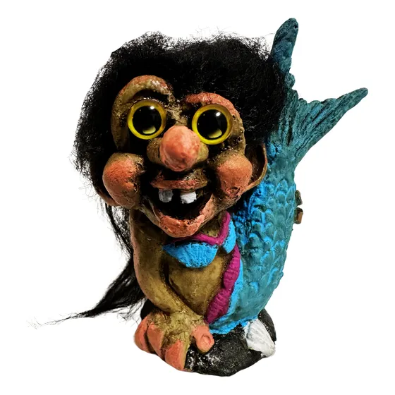 Trollcita Sirenia Azul Del Dinero - Troll Elfo Duende Azul Acero